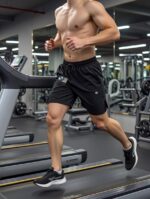 Şort içi Tayt 2 In 1 telefon cep + havluluk Gym Ve Fitness iç Astarlı - Görsel 4