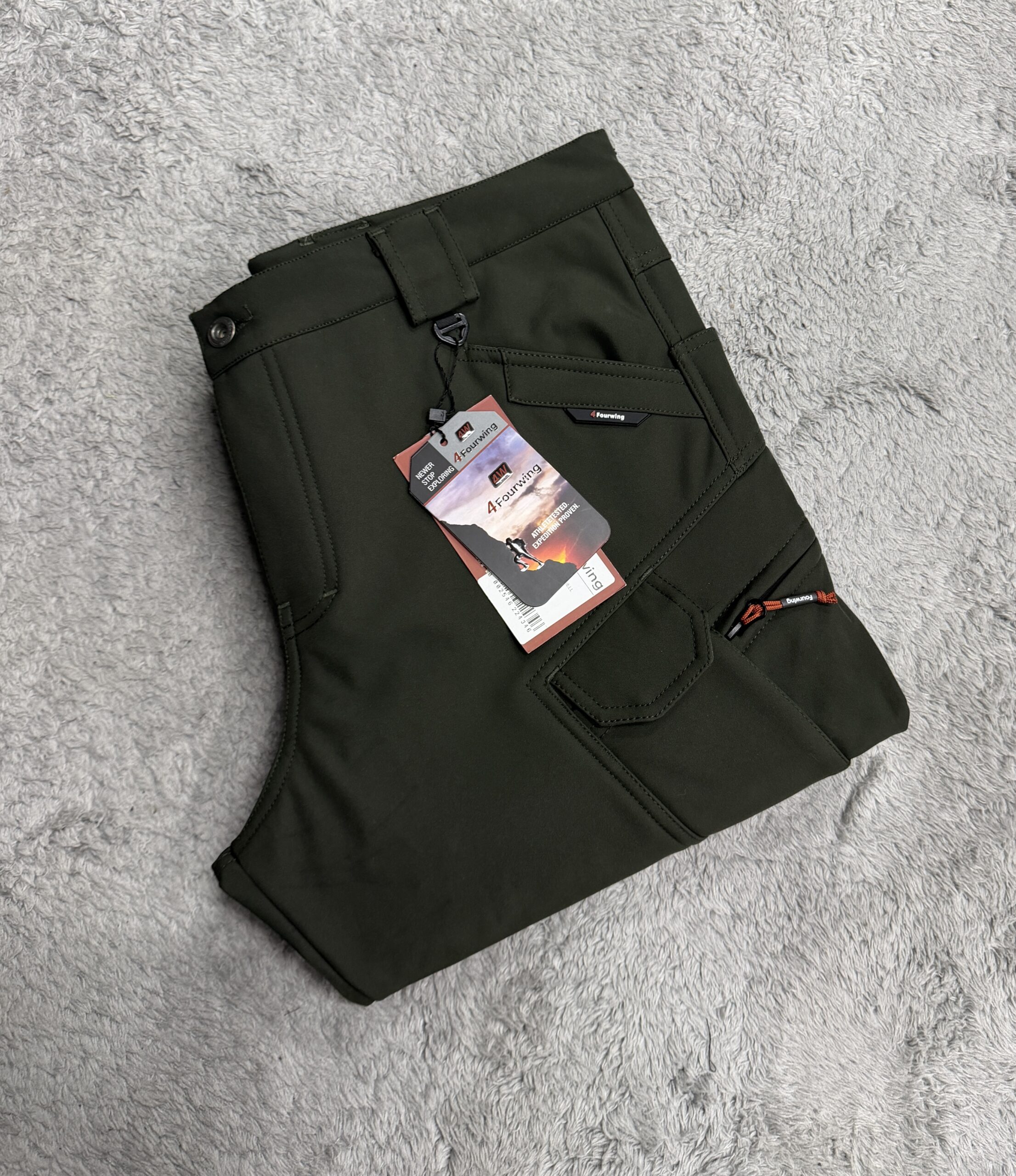 Taktik outdoor softhell içi polarlı kumaş su ve rüzgar geçirmez pantolon - Görsel 3