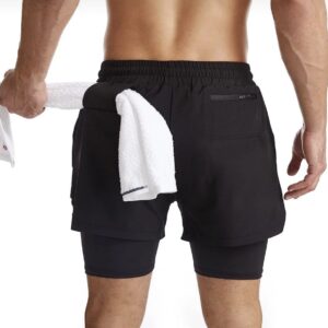 Taytlı Şort Erkek Running Hızlı Kuruma Micropoly Antrenman GYM ve Fitness Outdoor şort