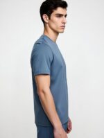 Tişört Basic %100 Pamuk Standart Fit 0 Yaka - Görsel 2