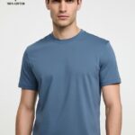 Tişört Basic %100 Pamuk Standart Fit 0 Yaka