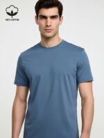 Tişört Basic %100 Pamuk Standart Fit 0 Yaka