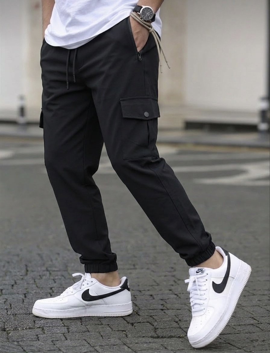 IMG_6215 Paraşüt Kumaş Jogger Outdoor Eşofman Altı - Görsel 1