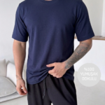 Modal %100 Yumuşak Dokulu Sıfır Yaka T-shirt