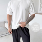 Modal %100 Yumuşak Dokulu Sıfır Yaka T-shirt