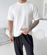 Modal %100 Yumuşak Dokulu Sıfır Yaka T-shirt
