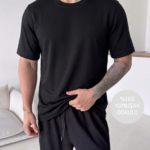 Modal %100 Yumuşak Dokulu Sıfır Yaka T-shirt