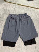 Şort içi Tayt 2 In 1 telefon cep+havluluk Gym Ve Fitness iç Astarlı - Görsel 6