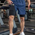 2 In 1 Şort telefon cep'li havluluk Gym Ve Fitness Astarlı Taytlı Şort