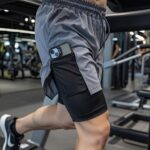 Şort içi Tayt 2 In 1 telefon cep+havluluk Gym Ve Fitness iç Astarlı