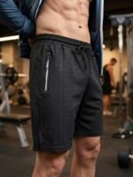 Hızlı Kuruma Micropoly Gym, Fitness, deniz, antrenman Outdoor Şort - Görsel 6